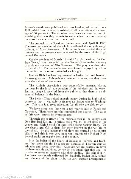 SKCS Yearbook 19278 South Kortright Central School Almedian