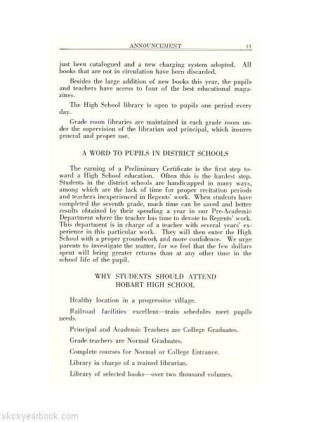 SKCS Yearbook 192710 South Kortright Central School Almedian
