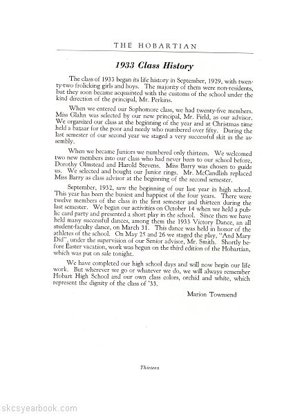 SKCS Yearbook 193312 South Kortright Central School Almedian