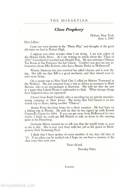 SKCS Yearbook 193314 South Kortright Central School Almedian