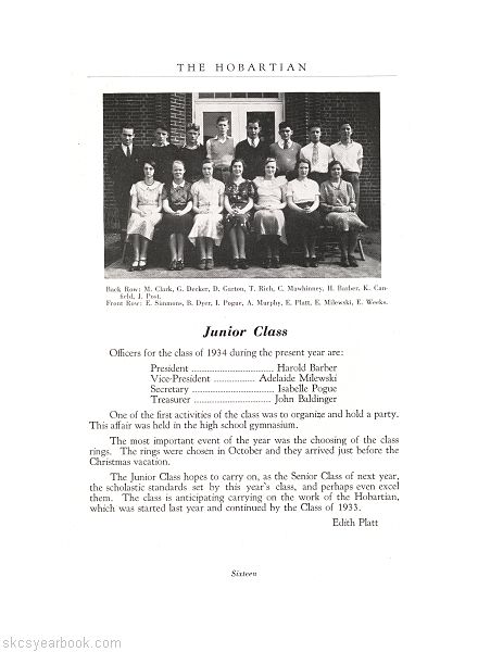 SKCS Yearbook 193316 South Kortright Central School Almedian