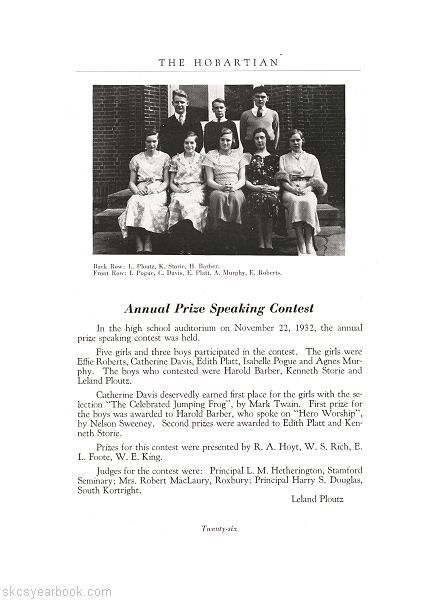 SKCS Yearbook 193326 South Kortright Central School Almedian
