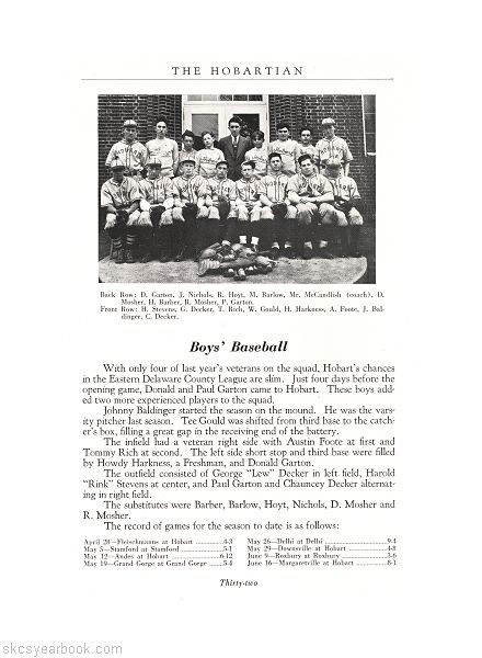 SKCS Yearbook 193332 South Kortright Central School Almedian