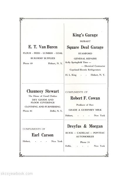 SKCS Yearbook 193346 South Kortright Central School Almedian