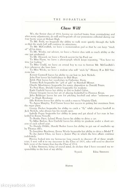 SKCS Yearbook 193416 South Kortright Central School Almedian