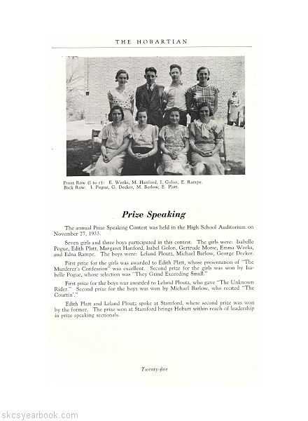 SKCS Yearbook 193424 South Kortright Central School Almedian