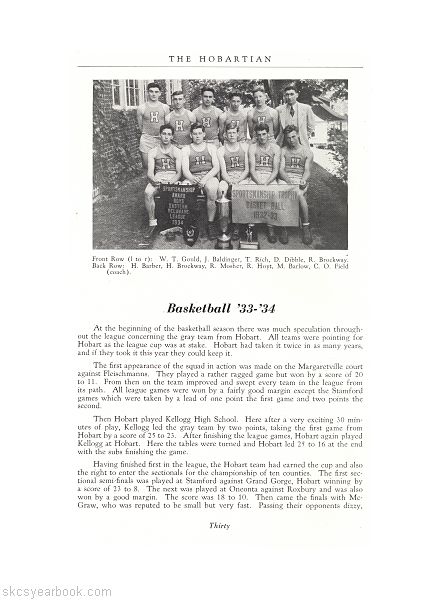 SKCS Yearbook 193430 South Kortright Central School Almedian