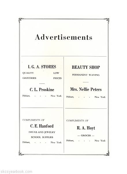 SKCS Yearbook 193444 South Kortright Central School Almedian