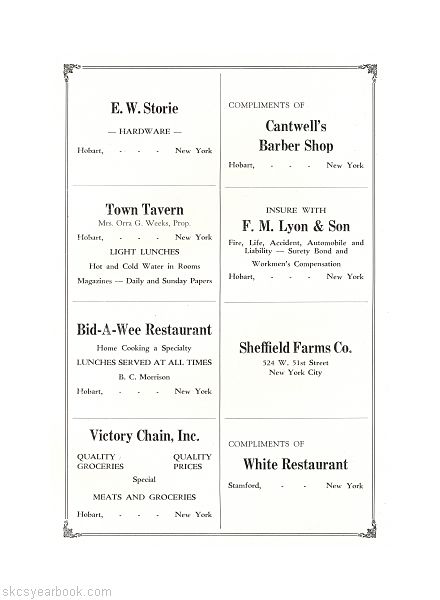 SKCS Yearbook 193447 South Kortright Central School Almedian