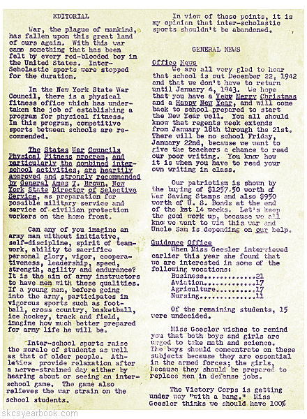 SKCS Yearbook 19420 South Kortright Central School Almedian