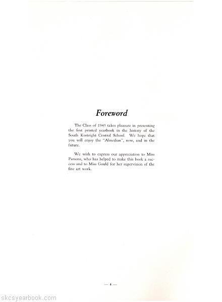 SKCS Yearbook 19454 South Kortright Central School Almedian