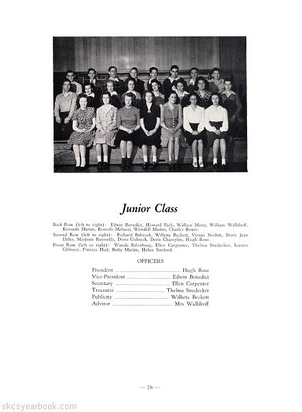 SKCS Yearbook 194526 South Kortright Central School Almedian