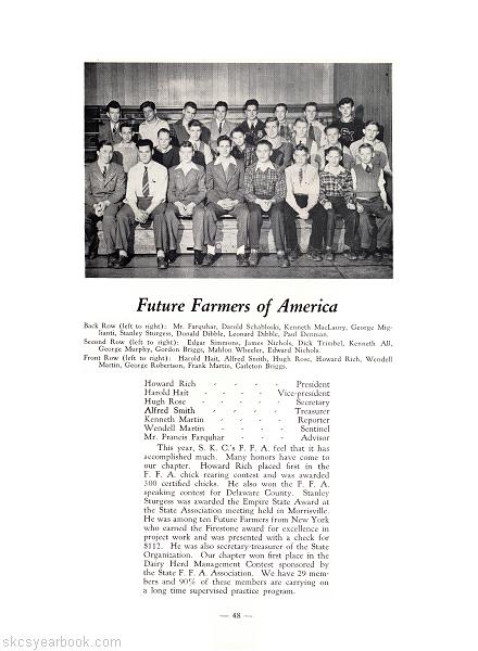 SKCS Yearbook 194548 South Kortright Central School Almedian