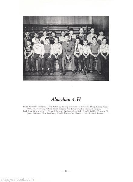 SKCS Yearbook 194548 South Kortright Central School Almedian