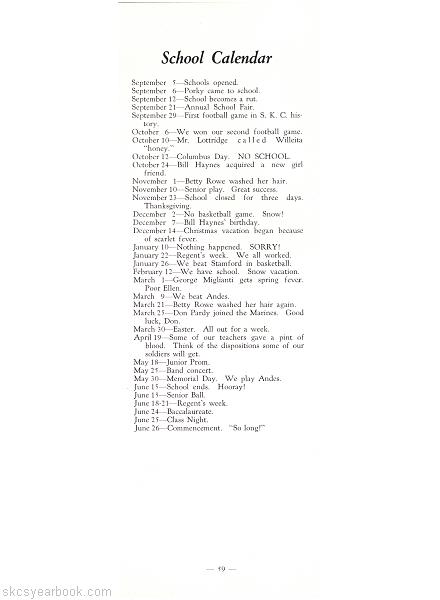 SKCS Yearbook 194558 South Kortright Central School Almedian