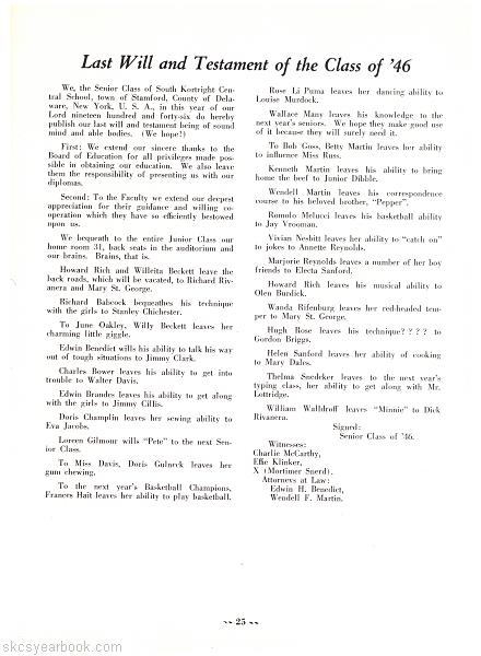 SKCS Yearbook 194624 South Kortright Central School Almedian