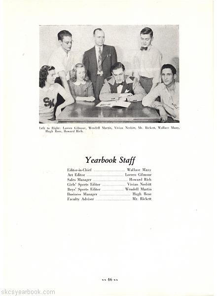 SKCS Yearbook 194646 South Kortright Central School Almedian
