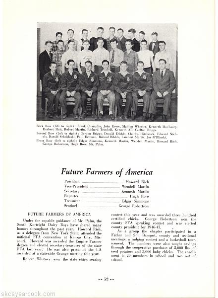 SKCS Yearbook 194652 South Kortright Central School Almedian