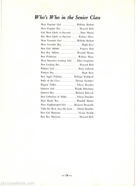 SKCS Yearbook 194670 South Kortright Central School Almedian