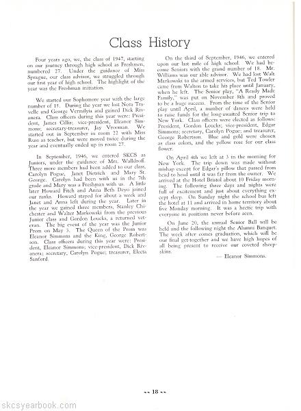SKCS Yearbook 194718 South Kortright Central School Almedian