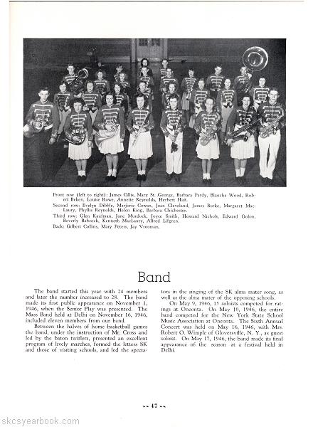 SKCS Yearbook 194746 South Kortright Central School Almedian