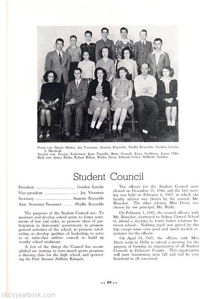 SKCS Yearbook 194748 South Kortright Central School Almedian