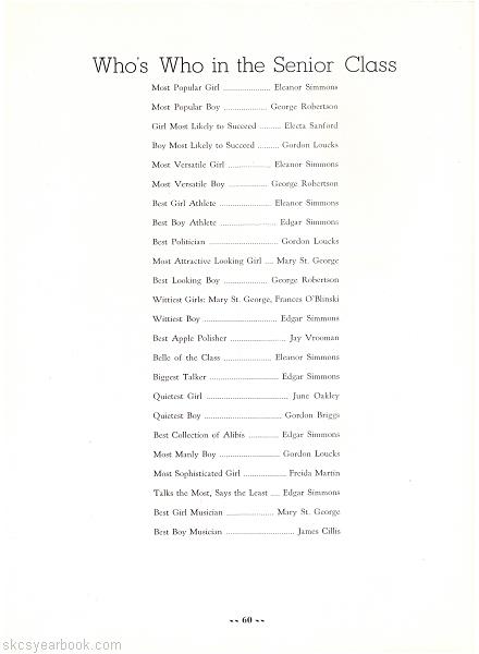 SKCS Yearbook 194760 South Kortright Central School Almedian