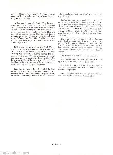 SKCS Yearbook 194823 South Kortright Central School Almedian