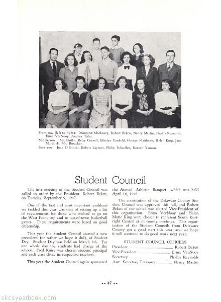 SKCS Yearbook 194846 South Kortright Central School Almedian
