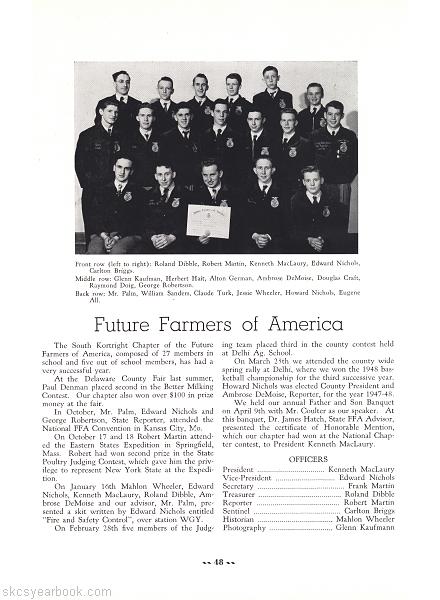 SKCS Yearbook 194848 South Kortright Central School Almedian