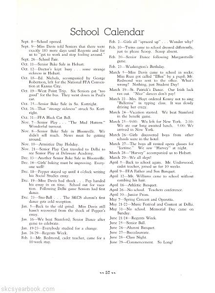 SKCS Yearbook 194856 South Kortright Central School Almedian