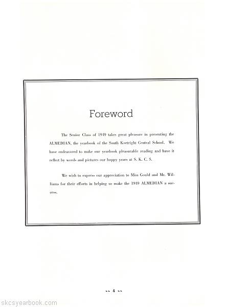 SKCS Yearbook 19494 South Kortright Central School Almedian