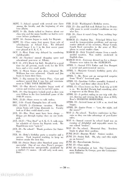 SKCS Yearbook 194950 South Kortright Central School Almedian