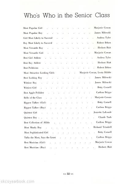 SKCS Yearbook 194952 South Kortright Central School Almedian