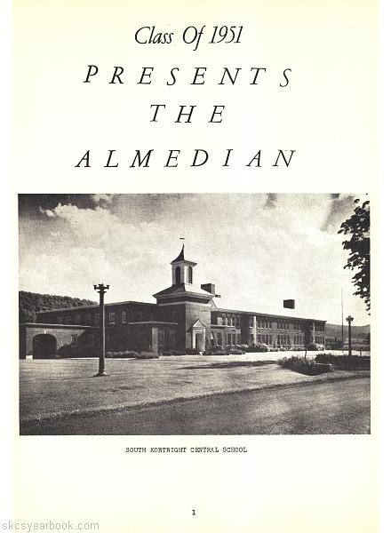 SKCS Yearbook 19510 South Kortright Central School Almedian