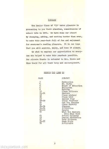 SKCS Yearbook 19512 South Kortright Central School Almedian