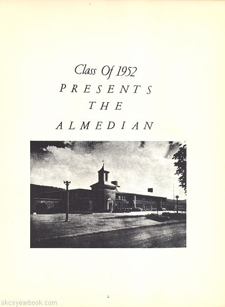 SKCS Yearbook 19520 South Kortright Central School Almedian
