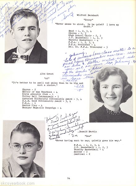 SKCS Yearbook 195414 South Kortright Central School Almedian