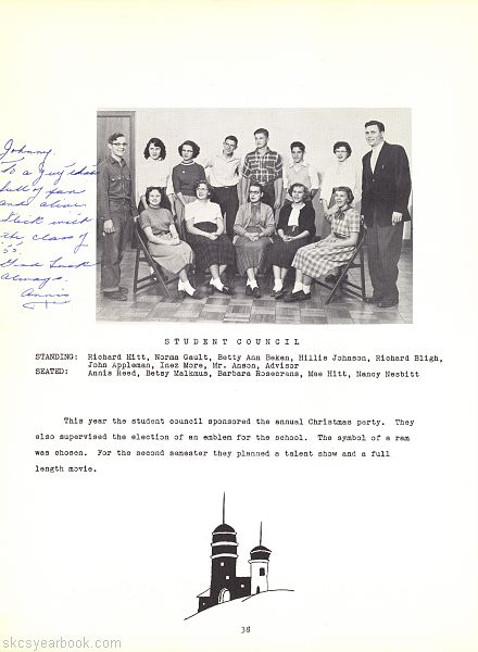 SKCS Yearbook 195438 South Kortright Central School Almedian