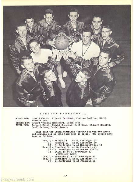 SKCS Yearbook 195448 South Kortright Central School Almedian