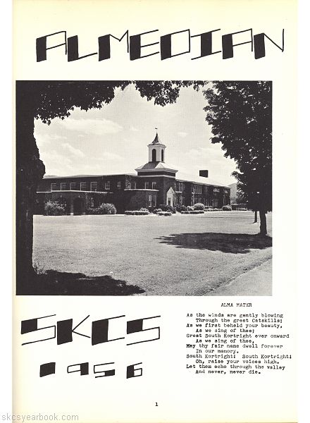 SKCS Yearbook 19560 South Kortright Central School Almedian