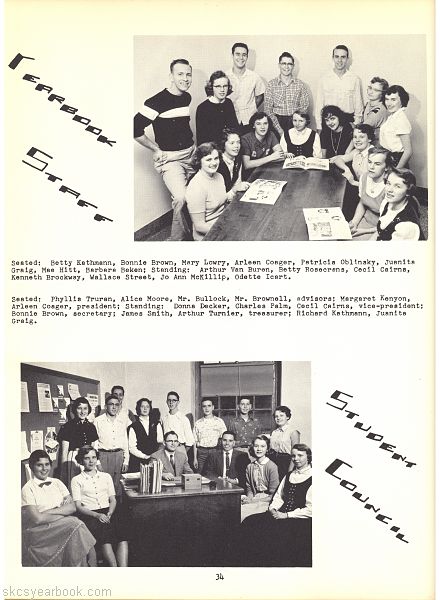 SKCS Yearbook 195634 South Kortright Central School Almedian