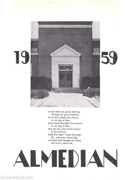 SKCS Yearbook 19590 South Kortright Central School Almedian