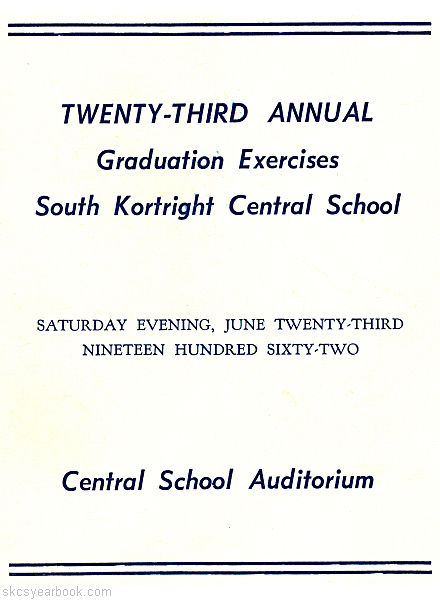 SKCS Yearbook 196270 South Kortright Central School Almedian