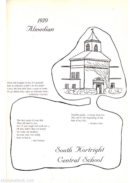 SKCS Yearbook 19700 South Kortright Central School Almedian