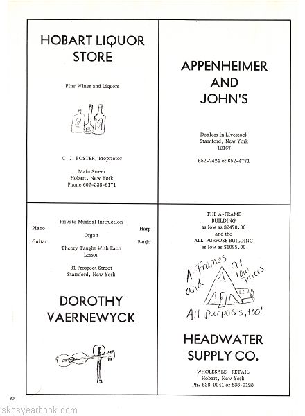 SKCS Yearbook 197480 South Kortright Central School Almedian