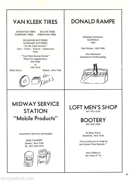SKCS Yearbook 197484 South Kortright Central School Almedian