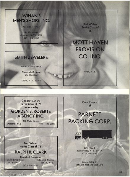 SKCS Yearbook 1975104 South Kortright Central School Almedian