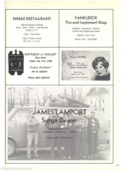 SKCS Yearbook 1976112 South Kortright Central School Almedian