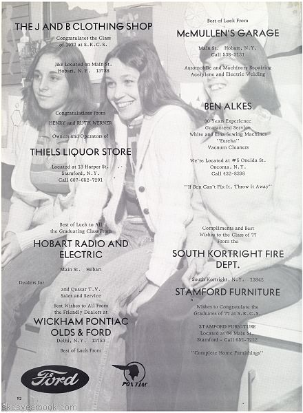 SKCS Yearbook 197792 South Kortright Central School Almedian